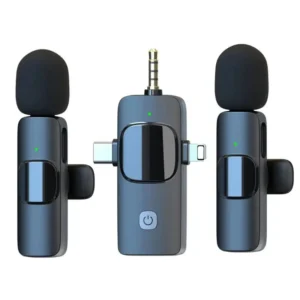 Professional K15 Single & Dual Wireless Microphone 3.5mm, Type C