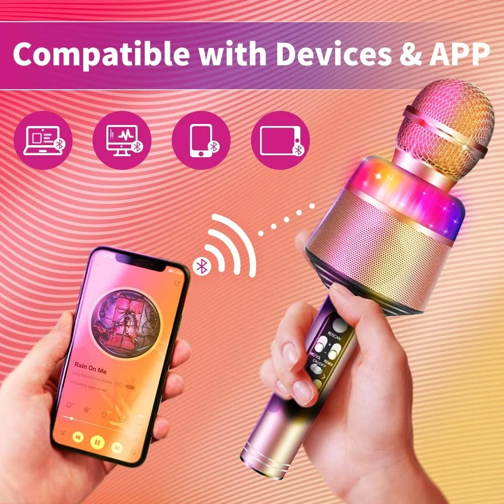 EONKO Q008 Karaoke Microphone for Kids, Wireless - Image 4