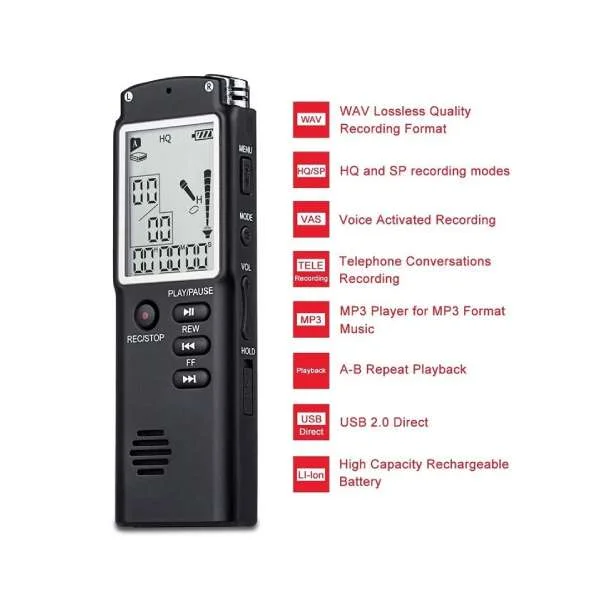 Digital Voice Recorder 8GB (SK-301) (A Grade) - Image 3